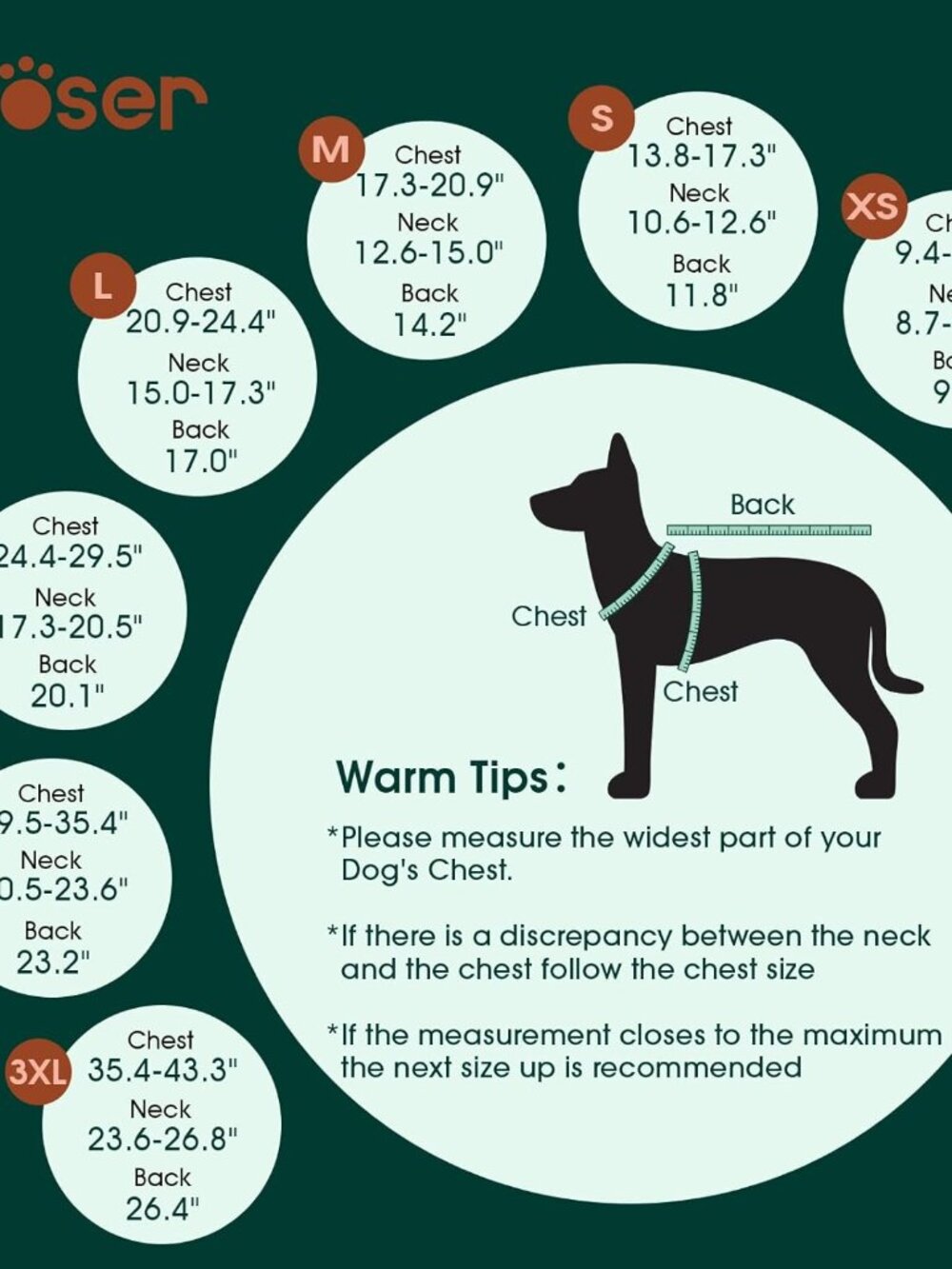 Waterproof Dog Coat, Reversible Dog Jacket for Large Dogs, Green L | Adjustable - Picture 2 of 7